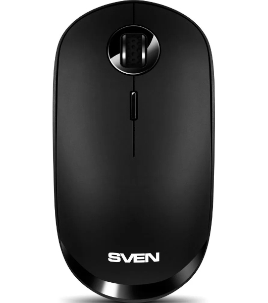Мышь беспроводная SVEN RX-570SW черный, 1600 dpi, радиоканал, Bluetooth, USB, кнопки - 4