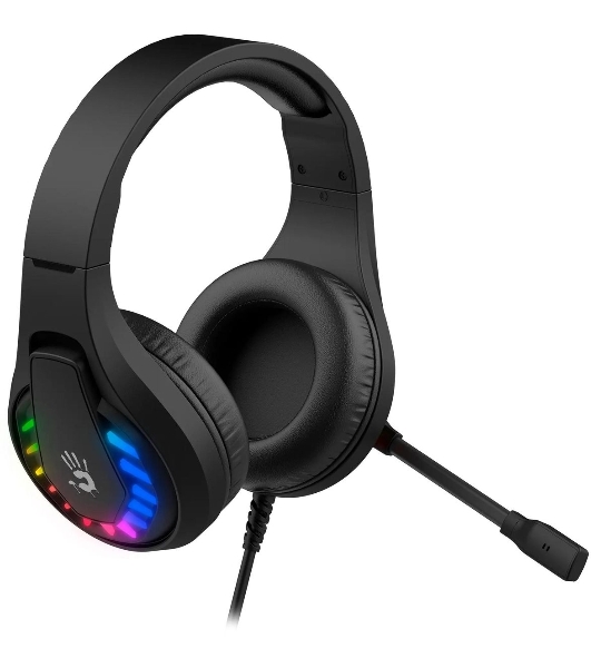 Гарнитура Bloody G230 чёрный, проводная, подсветка