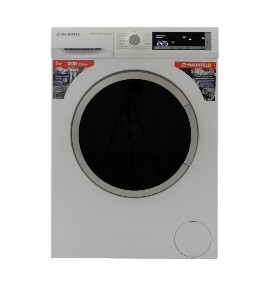 Стиральная машина Maunfeld MFWM127WH200 ST INVERTER SLIM белый, загрузка фронтальная 7 кг, 1200 об/мин, класс A+++