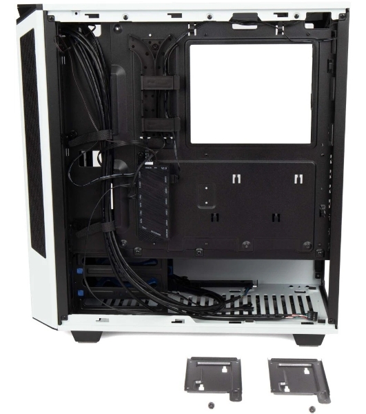 Компьютерный корпус Hiper PW81 белый без БП ATX 3x120мм 2xUSB2.0 2xUSB3.0 audio bott PSU