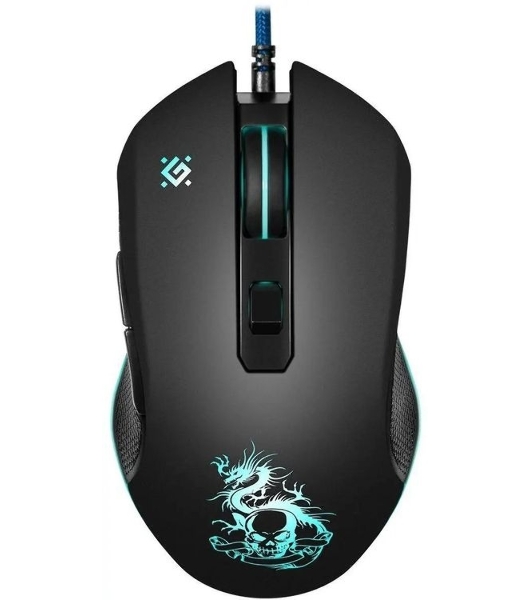 Мышь проводная Defender Sky Dragon GM-090L черный, 3200 dpi, USB, кнопки - 6