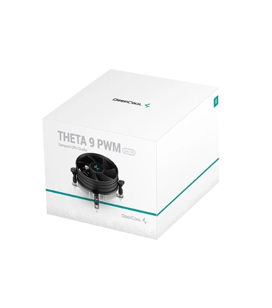 Кулер для процессора DEEPCOOL THETA 9 PWM 1700 черный/синий, 92 мм, алюминий, 3200 об/мин, 40.1 дБ, 4 pin, 65 Вт, 58 мм