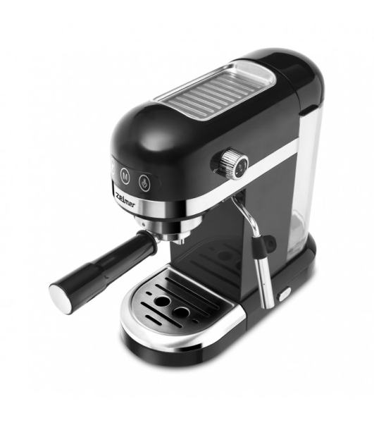 Кофеварка рожковая Zelmer EXPRESSO ZCM7295 черный, исп. кофе - молотый/чалды, 1.4 л, 1350 Вт, 20 бар