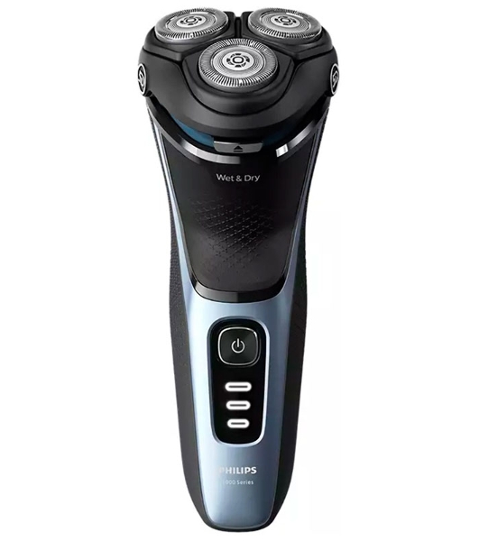 Электробритва Philips S3243/12 черный/голубой