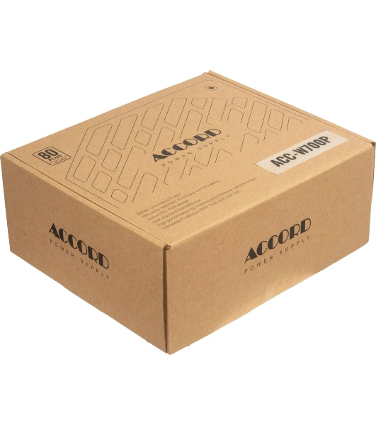 Блок питания Accord ACC-W700P, 700Вт, 80 PLUS WHITE, 120мм, черный