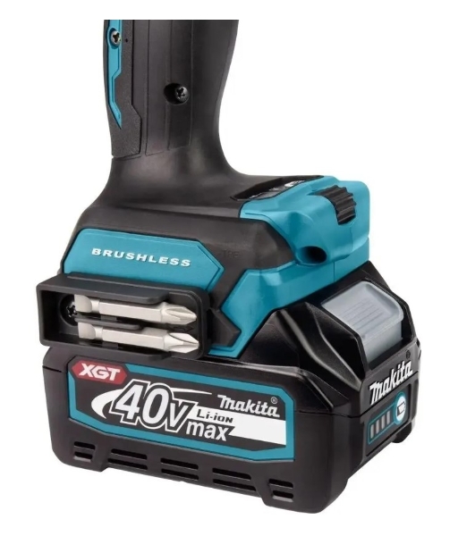 Дрель-шуруповерт Makita HP001GD201, 40 В, 2,5 Ач, 140 Нм, бесщеточный, ударный