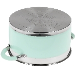 Кастрюля LARA LR02-544 MINT 24x13 см, 5,7 л, носик, индукционное дно, крышка с бортом, нержавеющая сталь, фото4