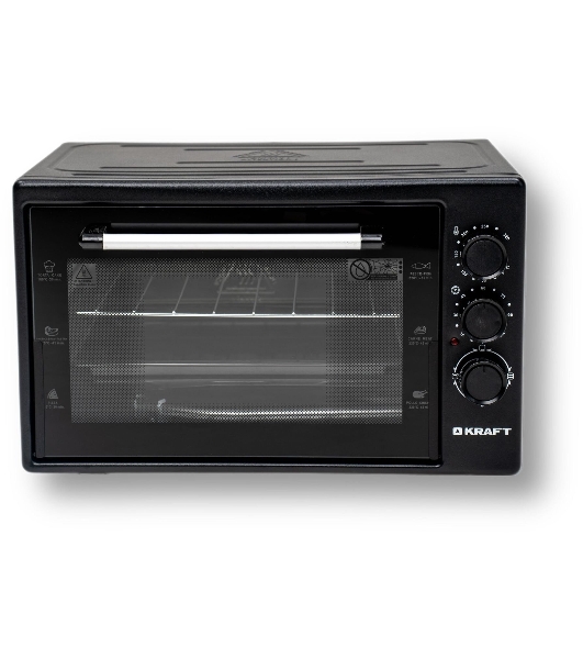 Мини-печь Kraft KF-MO3801BL, черный, 38 л.