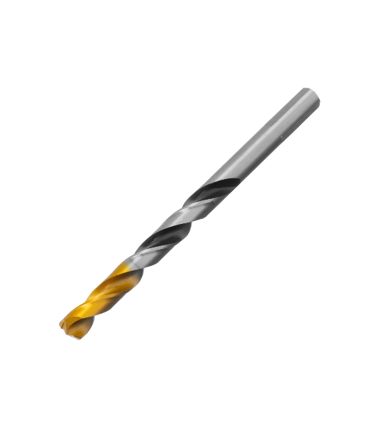 Сверло спиральное по металлу Denzel 8 x 117мм, Р6М5, Golden Tip, многогранная заточка
