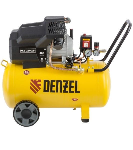 Компрессор воздушный Denzel DKV2200/50,Х-PRO 2,2 кВт, 400 л/мин, 50 л