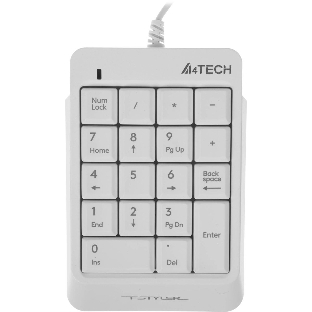 Числовой блок проводной A4Tech Fstyler FK13P, USB, белый