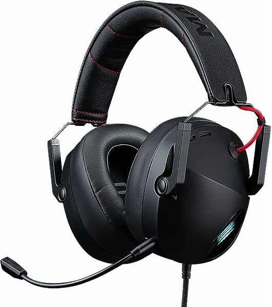 Гарнитура проводная игровая Mad Catz P.I.L.O.T. 5 черные (7.1, USB, RGB подсветка, 50 мм)