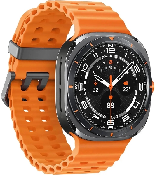 Умные часы Samsung Galaxy Watch Ultra 2025 1.5' Super AMOLED, 4G LTE, IP68, черный / оранжевый