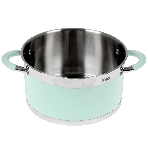 Кастрюля LARA LR02-544 MINT 24x13 см, 5,7 л, носик, индукционное дно, крышка с бортом, нержавеющая сталь, фото5