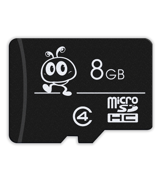 Флеш карта microSD 8Gb, Smartbuy microSDHC Class 4 (SD адаптер)