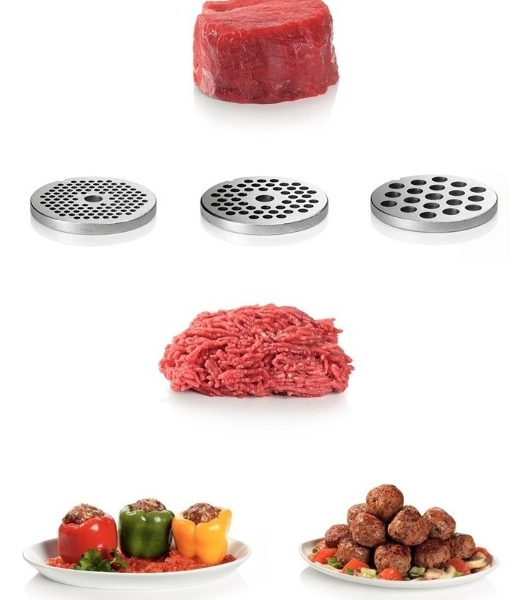 Мясорубка электрическая Bosch MFW 66020 белый/серый, 1800 Вт, 3.0 кг/мин, реверс, защита от перегрузки, насадки - 5