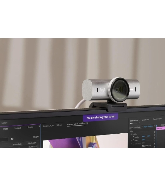 Веб-камера Logitech MX Brio 705 3840x2160, 30 кадр/с, USB Type-C, микрофон (2 шт, шумоподавление), автофокус, HDR, крепление на мониторе, графитовый