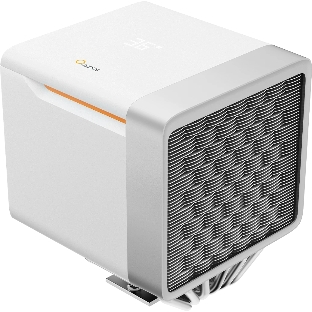 Кулер для процессора CPU Cooler Ocypus Delta A62 EX WH Digital (250W, 4-pin PWM, LED temp., 160mm, Al/Cu, 6x6mm, 2x120mm, 70CFM, 31dBA, 1800RPM, S: 1851/1700/1200/115X, AM5/AM4, white)
