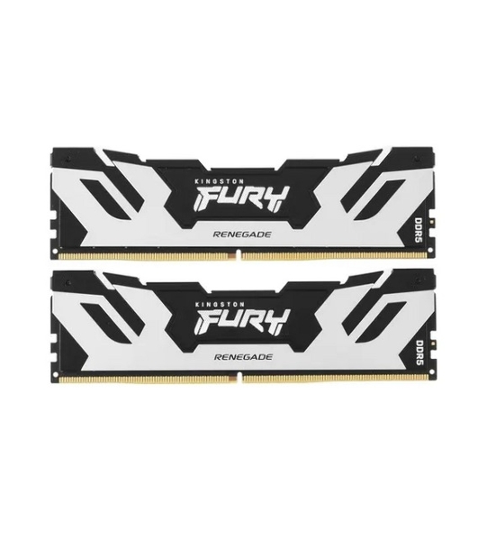 Оперативная память Kingston Fury Renegade, DDR5, 96Gb (2x48GB), 6000MHz, CL32, DIMM, с радиаторами, серебристый/черный