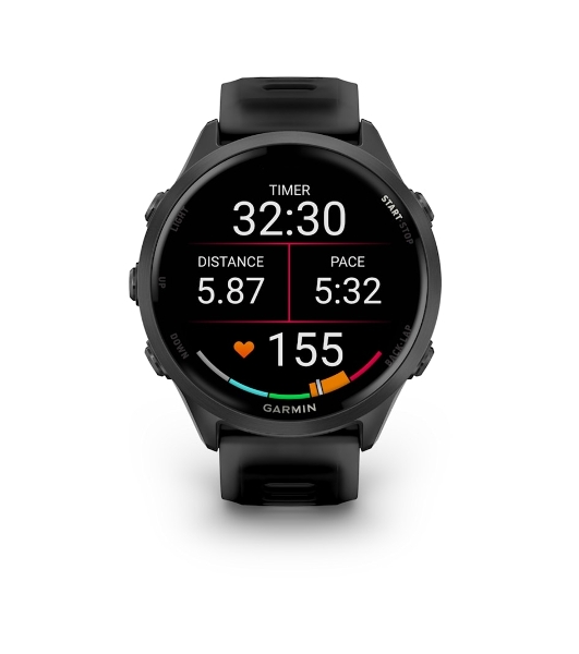 Умные часы Garmin Forerunner 570, 1.4' AMOLED, Wi-Fi, Bluetooth, NFC, 50м, черный / темно-серый