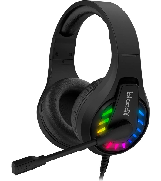 Гарнитура Bloody G230 чёрный, проводная, подсветка