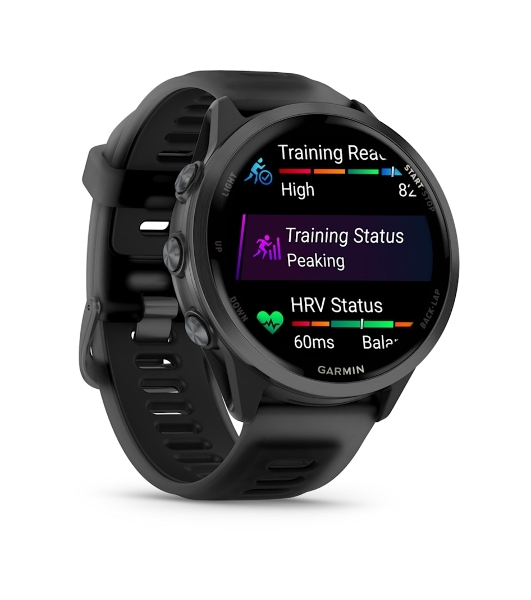 Умные часы Garmin Forerunner 570, 1.4' AMOLED, Wi-Fi, Bluetooth, NFC, 50м, черный / темно-серый