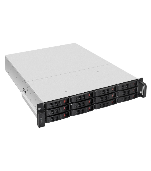 Серверный корпус ExeGate Pro 2U550-HS12 (RM 19', высота 2U, глубина 550, Redundant БП 2x1000W, 12xHotSwap, USB)