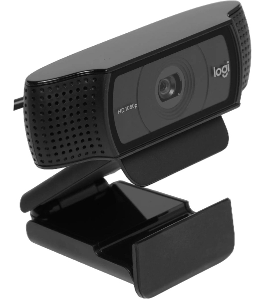 Веб-камера Logitech C920 1920x1080, 30 кадр/с, USB Type-A, микрофон (2 шт, шумоподавление), автоматическая фокусировка, автоосвещение, универсальное крепление
