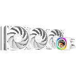 Система жидкостного охлаждения ID-Cooling FX360 LCD PE WHITE (Soc 1851/1700/1200/115X/AM5/AM4, 3x120мм fan, 2450rpm, 34.3 дБ, 350W, PWM 4-pin, Al+Cu) (FX360 LCD P, фото 1