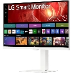 Монитор 31.5' LG 32U850SA-W IPS 3840x2160, 60 Гц, 5 мс, 16:9, 400 кд/м², 2xHDMI 2.0, USB-C (90 Вт), USB Hub (3x USB 3.0), 3.5 Jack, HDR10, динамики (2x5 Вт), веб-камера, Smart TV (webOS 24), Wi-Fi, Bluetooth, VESA 100x100, белый, фото3