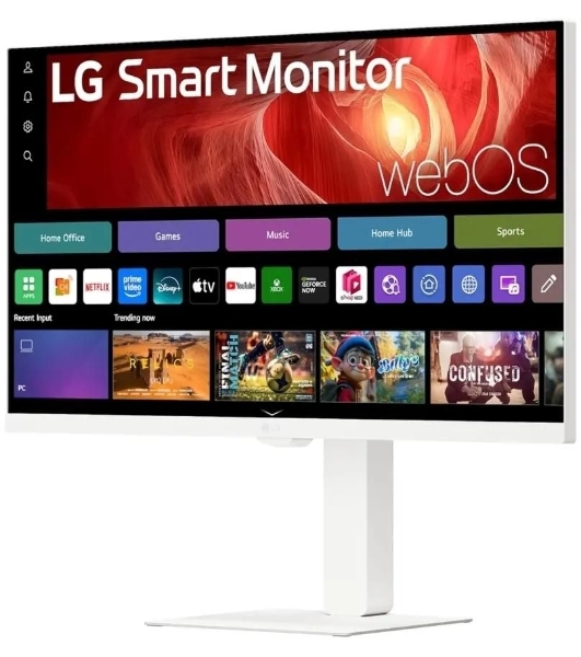 Монитор 31.5' LG 32U850SA-W IPS 3840x2160, 60 Гц, 5 мс, 16:9, 400 кд/м², 2xHDMI 2.0, USB-C (90 Вт), USB Hub (3x USB 3.0), 3.5 Jack, HDR10, динамики (2x5 Вт), веб-камера, Smart TV (webOS 24), Wi-Fi, Bluetooth, VESA 100x100, белый