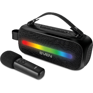 Колонка портативная SVEN PS-255 черный 12W 1.0 BT 3600mAh