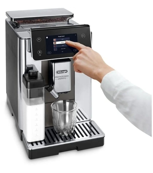 Кофемашина Delonghi Primadonna Aromatic ECAM630.75.TSM 1450Вт серебристый/черный
