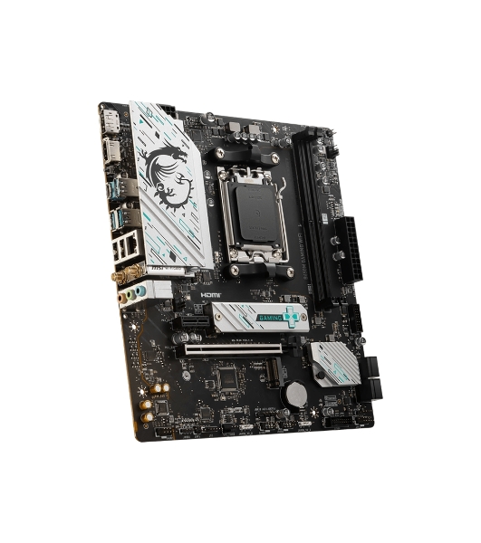 Материнская плата MSI B650M GAMING WIFI, AM5, AMD B650, 2xDDR5, 4xSATA, 2xM.2, 1xPCIe 4.0 x16, 1xPCIe 3.0 x1, 1xDP, 1xHDMI, 1x2.5Gb LAN, Wi-Fi 6E, Bluetooth 5.3, 1xUSB-C 5Gbps, 3xUSB-A 5Gbps, 2xUSB-A 2.0, 1xS/PDIF, 5x3.5 мм, 7.1, mATX