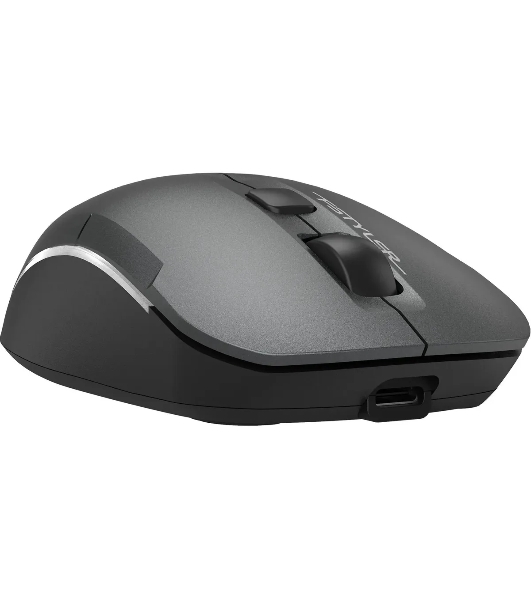 Мышь беспроводная A4Tech Fstyler FB26CS Air2 серый/черный, 2000 dpi, радиоканал, Bluetooth, USB, кнопки - 4
