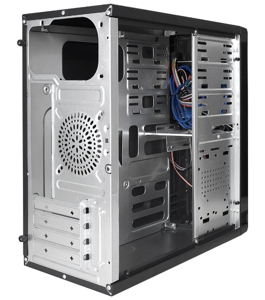Компьютерный корпус Minitower ExeGate MA-371X-UNS450 (mATX, БП UNS450 с вент. 12см, 2*USB+2*USB 3.0, аудио, черный)