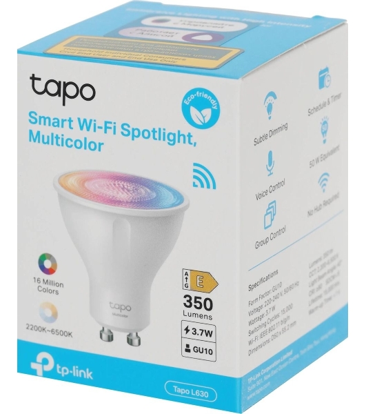 Умная многоцветная Wi-Fi спот-лампа TP-Link Tapo L630