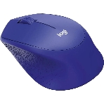 Мышь беспроводная Logitech M330 SILENT PLUS синий, 1000 dpi, радиоканал, USB, кнопки - 3, фото3