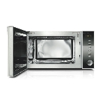 Микроволновая печь CASO M 20 Electronic зеркальный/серебристый, 20 л, 800 Вт, переключатели - кнопки, поворотный механизм, фото2