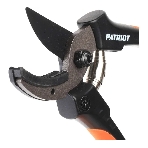 Секатор PATRIOT PAP-177,контактный,наковаленка (cталь 65 Mn), лезвие (япон.сталь SK5), PP+TPR рукоятки, пружин.привод,177 мм, фото2