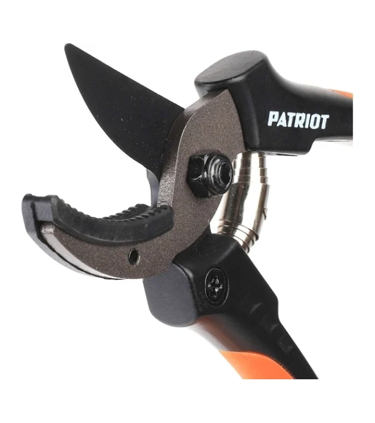 Секатор PATRIOT PAP-177,контактный,наковаленка (cталь 65 Mn), лезвие (япон.сталь SK5), PP+TPR рукоятки, пружин.привод,177 мм