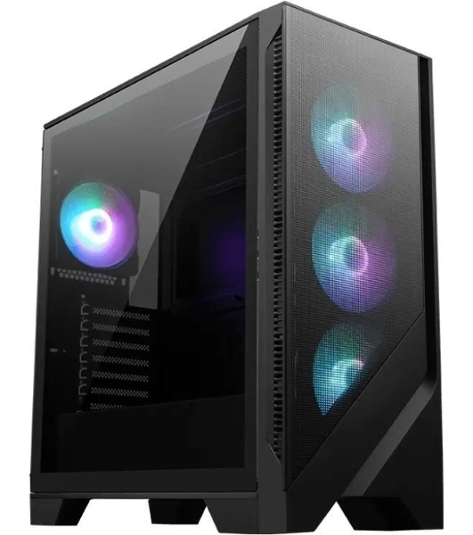 Компьютерный корпус MSI MAG Forge 321R Airflow черный без БП ATX 4x120мм 2xUSB 3.0 1xUSB3.1 audio bott PSU