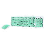 Комплект клавиатура+мышь Smartbuy (SBC-250288AG-WG) ONE 250288AG бело-зеленый, фото2