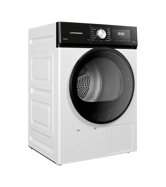 Сушильная машина Kuppersberg DM 592 W белый, 9 кг, сушка - конденсационная, программ - 15, 59.5 x 85 x 61.5 см