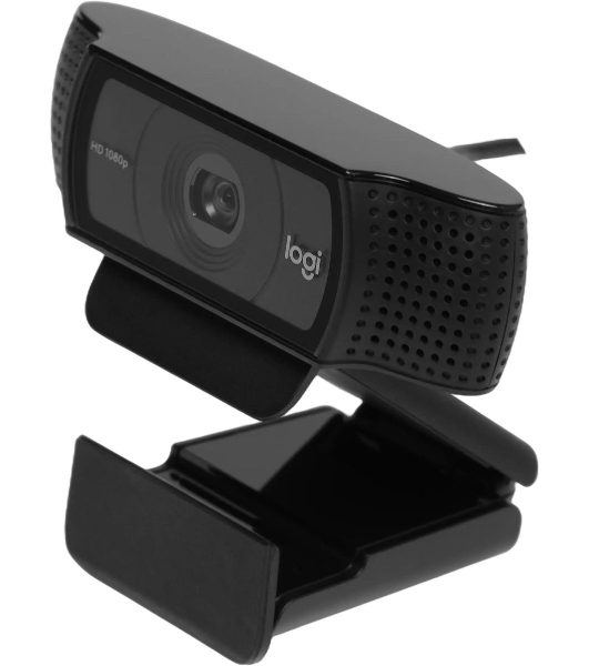 Веб-камера Logitech C920 1920x1080, 30 кадр/с, USB Type-A, микрофон (2 шт, шумоподавление), автоматическая фокусировка, автоосвещение, универсальное крепление
