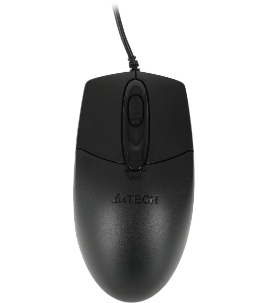Мышь проводная A4Tech OP-720 черный, 1200 dpi, USB, кнопки - 3