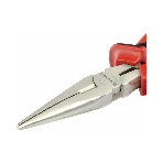 Длинногубцы Matrix NICKEL 17164 160 мм, прямые никелированные, двухкомпонентные рукоятки, фото3