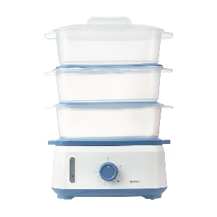 Пароварка Centek CT-1462 белый, 9 л, ярусы - 3, 1050 Вт, механическое