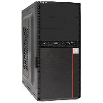 Компьютерный корпус Minitower ExeGate MA-371X-UNS450 (mATX, БП UNS450 с вент. 12см, 2*USB+2*USB 3.0, аудио, черный), фото 1