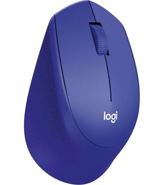 Мышь беспроводная Logitech M330 SILENT PLUS синий, 1000 dpi, радиоканал, USB, кнопки - 3
